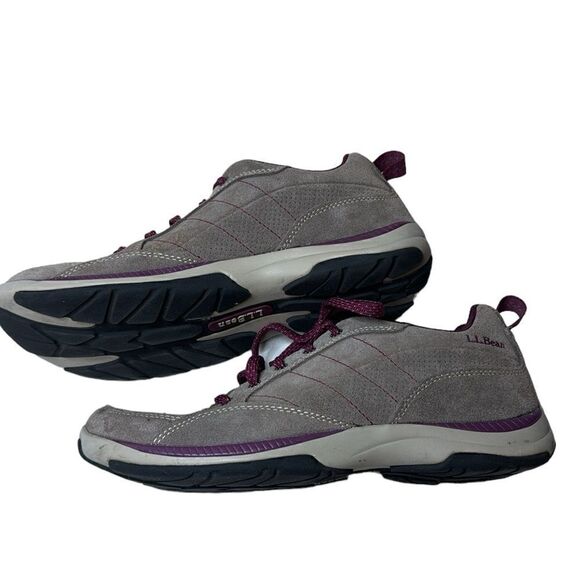 L.L.Bean Women’s Brown Suede Leather Lightweight Casual Lace-Up Shoes. Size 9. - Picture 2 of 12